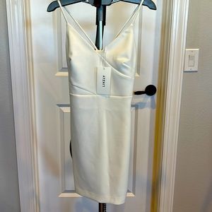 Mini White Spaghetti Strap Dress